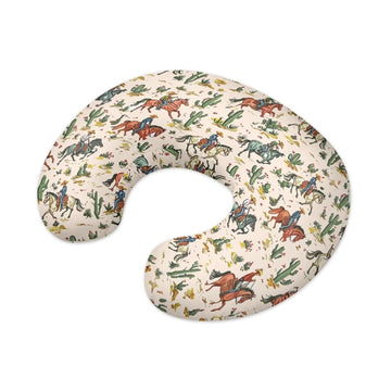 Tongluoye Western Cow Boy Horse Nursing Pillow Cover For Baby Girl Boy Removable Covers For Breastfeeding Pillows Stretchy Breas