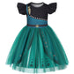 Henzworld Toddler Baby Girls Princess Dress Toddler Kids Costume Dress Up For Girls Halloween Cosplay Theme Party Outfit Short F