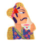 Chumbak Cushion, (Yellow, 40X30X4 Cm)