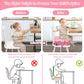 Totidyh Toddler Booster Seat For Kitchen Chair, Non-Slip Kids Dining Table Booster Seat With Adjustable Safer Straps, Portable B