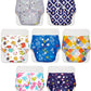 Superbottoms Basic LeakageProof Advanced Cloth Diapers For Babies, High Absorbent 7 Reusable Diaper And 7 Insert Pad Combo Pack