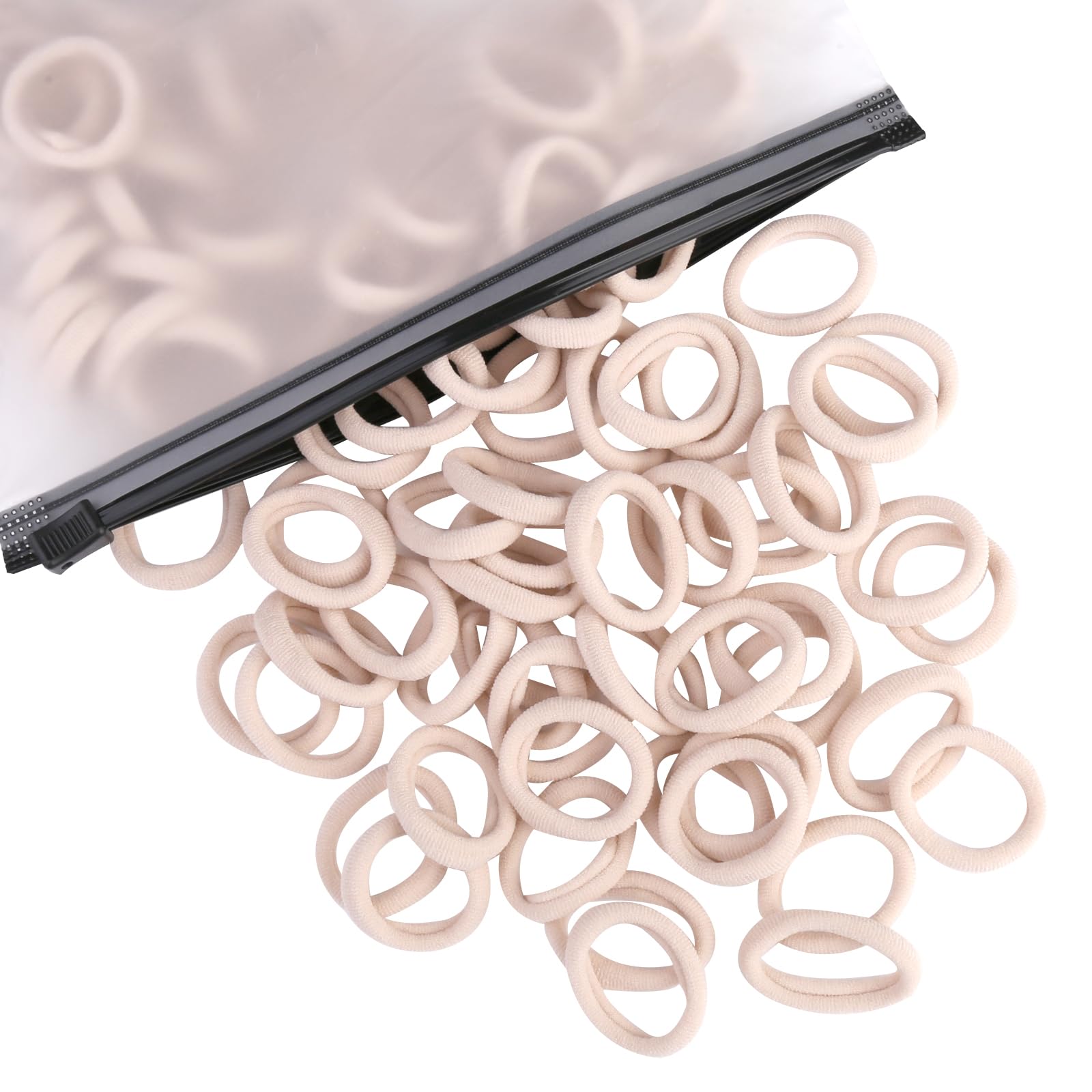 100 Pcs Baby Hair Ties, Cotton Hair Ties For Girls And Kids, Multicolor Small Seamless Hair Bands Elastic Ponytail Holders Kids