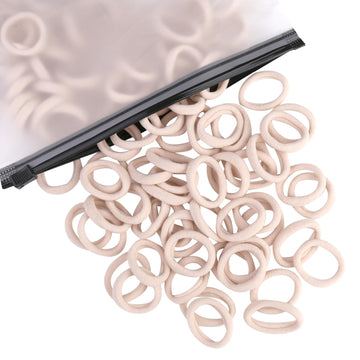 100 Pcs Baby Hair Ties, Cotton Hair Ties For Girls And Kids, Multicolor Small Seamless Hair Bands Elastic Ponytail Holders Kids