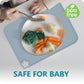 Cutebe Silicone Placemat For Toddles Kids Non-Slip Reusable Portable Kids Placemats For Dinning Table Heat Resistant Placemats,