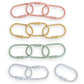 mushie Baby Chain Link Rings Toy 12-Count | Multiuse Car Seat Stroller Connecting Toy (Periwinkle, Mustard, Green, Coral)