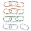 mushie Baby Chain Link Rings Toy 12-Count | Multiuse Car Seat Stroller Connecting Toy (Periwinkle, Mustard, Green, Coral)