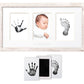 Pearhead My Little Prints Newborn Handprint & Footprint Frame Kit - No Mess Clean Touch Ink Pad, Gender-Neutral Keepsake, Ideal 