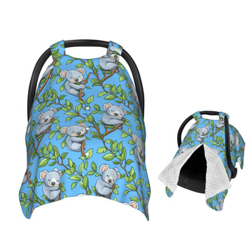 Muishi Happy Koala Sleep Baby Car Seat Canopy Nursing Cover for Newborn Car Seat Breastfeeding Covers Blanket Newborn Shower Gif