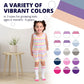 La Active Toddler Knee High Socks - 5 Pairs Of Soft, Non-Slip Long Socks For Boys And Girls - Stripes Multicolor - 7-9 Years