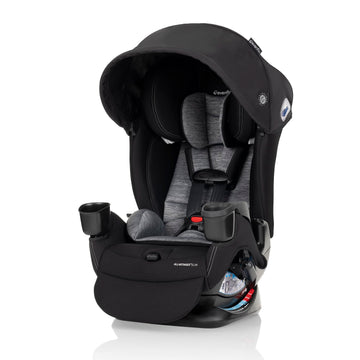 All4Stages Slim Plus Canopy 4-in-1 Convertible Car Seat (Howell Black)