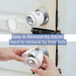 Yugtcen Door Knob Child Proof Locks, 4 Pack Child Proof Door Knob Covers, Door Handle Child Proof For Toddler Baby Kids Toddler