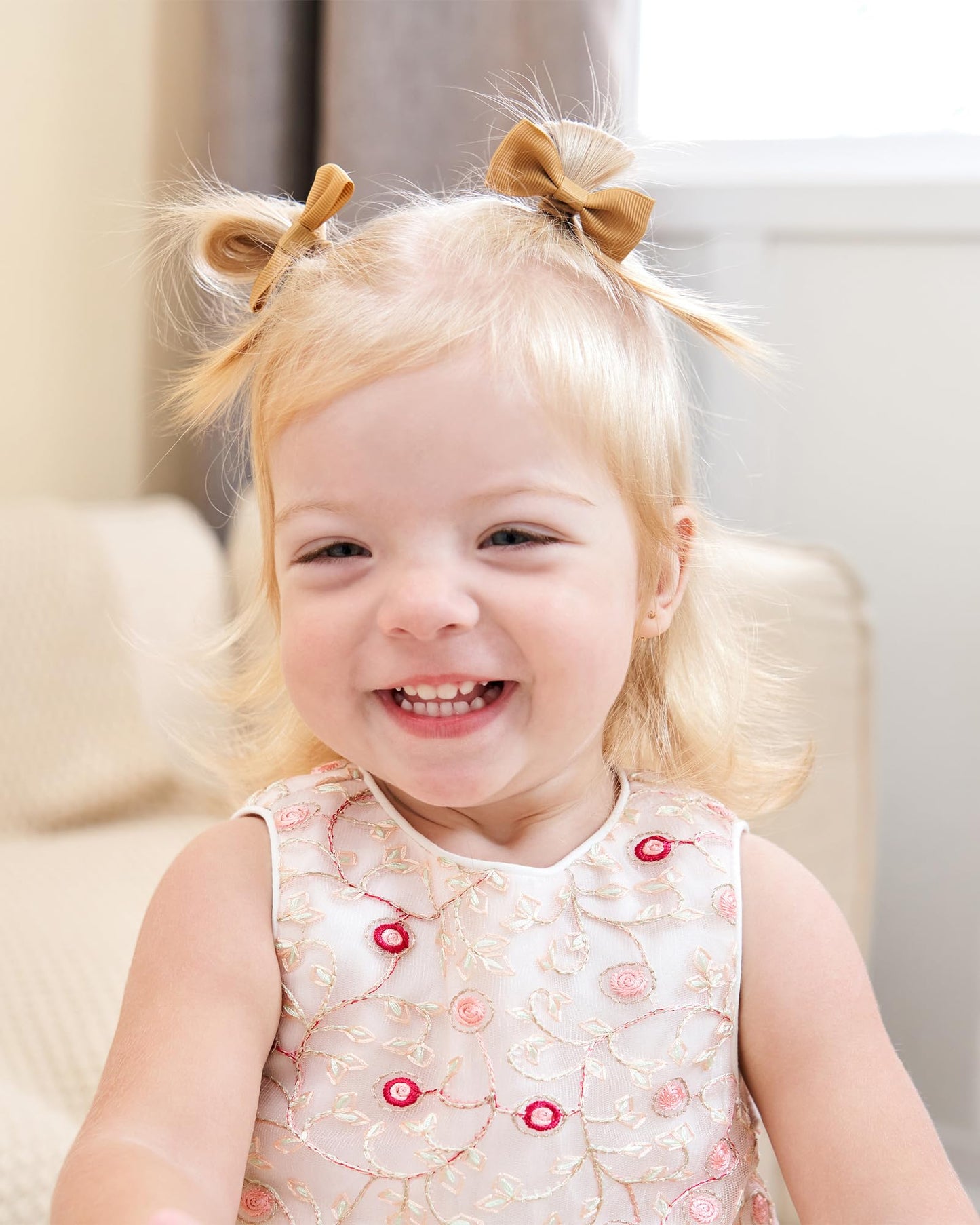 Jollybows 60Pcs 2 Inches Baby Girls Hair Bows Ties Mini Boutique Elastic Hair Rubber Ribbon Hair Band Accessories For Kids Toddl