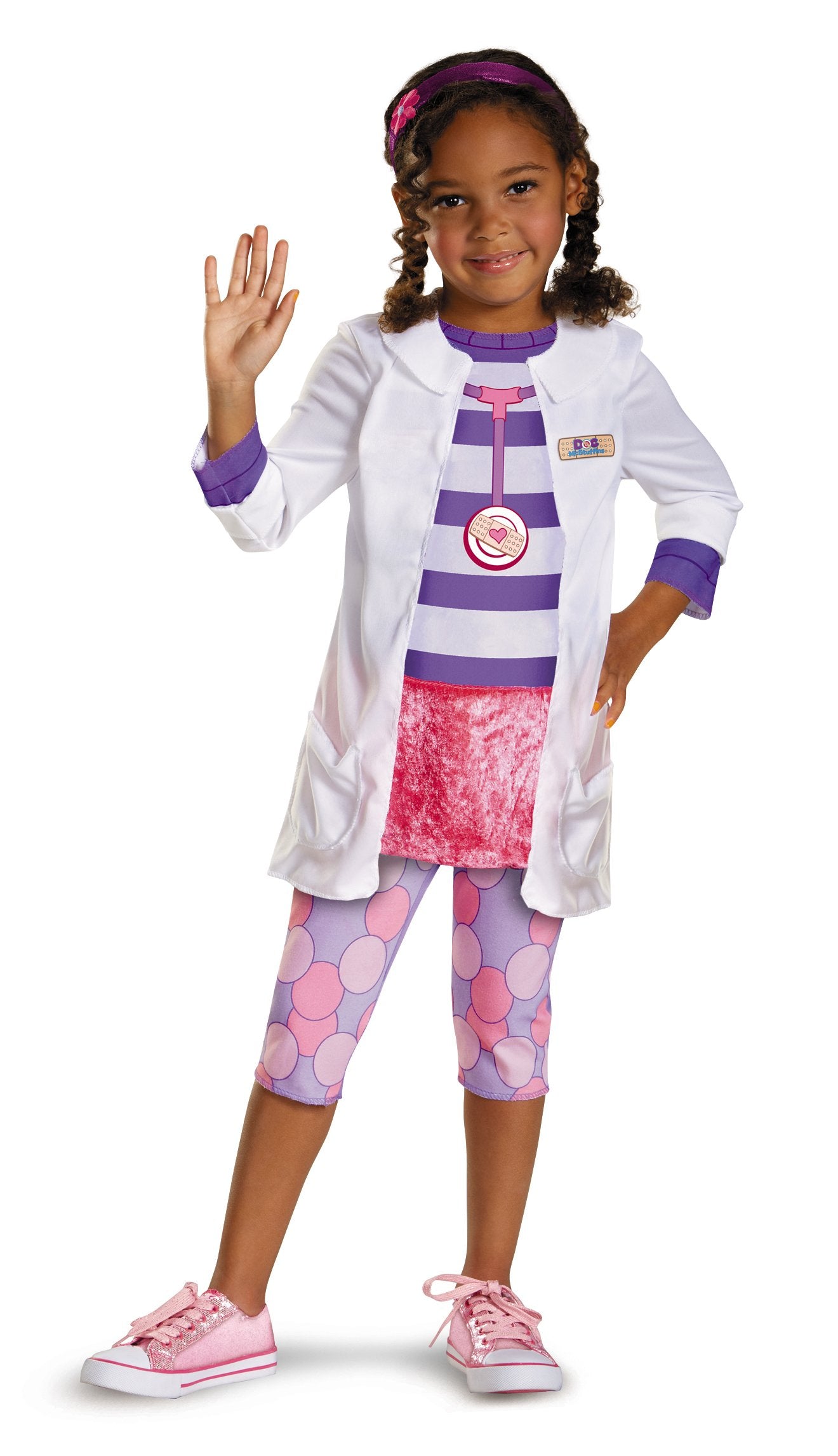 Disguise Disney Doc Mcstuffins Classic Girls' Costume, 3T-4T