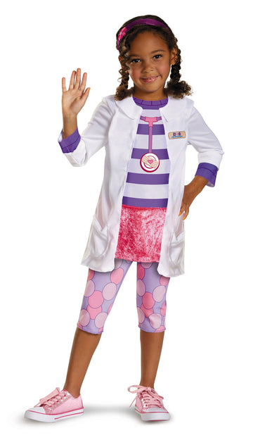 Disguise Disney Doc Mcstuffins Classic Girls' Costume, 3T-4T