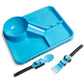 Dinneractive Dining Set For Kids - 3 Piece Construction Themed Toddler Utensils & Toddler Plates - Toddler Forks And Spoons - Ki