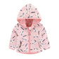 Feidoog Toddler Polar Fleece Jacket Hooded Baby Boys Girls Autumn Winter Long Sleeve Thick Warm Outerwear,Pink Cat,4-5T
