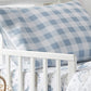 Levtex Baby - Dino Toddler Bed Set - Shades Of Blue And Grey - Dinosaur - 5 Piece Set Includes Reversible Quilt, Fitted Sheet, F