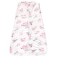 Hudson Baby Unisex Baby Mink With Sherpa Inner Sleeping Bag, Sack, Blanket, Pink Floral, 12-18 Months