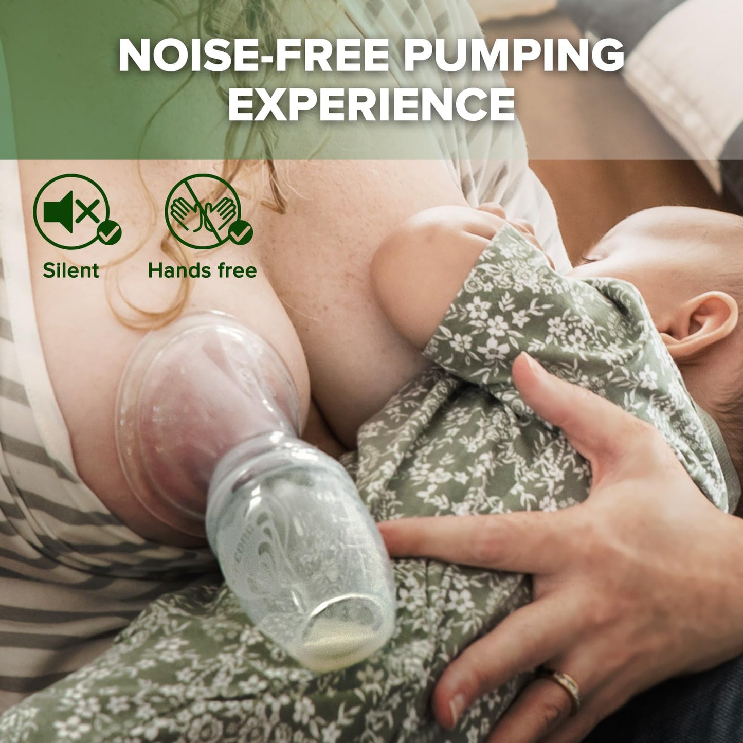 Haakaa Manual Breast Pump Breastfeeding Pump With Food Grade Silicone Cap (Lavender) 4Oz/100Ml