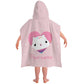 Gabby'S Dollhouse Beach Bath Hooded Poncho Towel For Kids 100% Cotton Heart Pandy Paw Mercat Cakey Cat Fairy Gift For Girls Boys