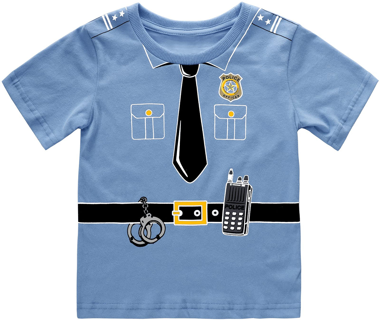 Cosland Toddler Halloween Shirt Baby Boys Police T-Shirt 2T