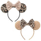 Undehaac Bows Mouse Ears Headband - 2 Pcs Cute Sequin Headband For Women And Girls, Suitable For Halloween Variety Holiday Party