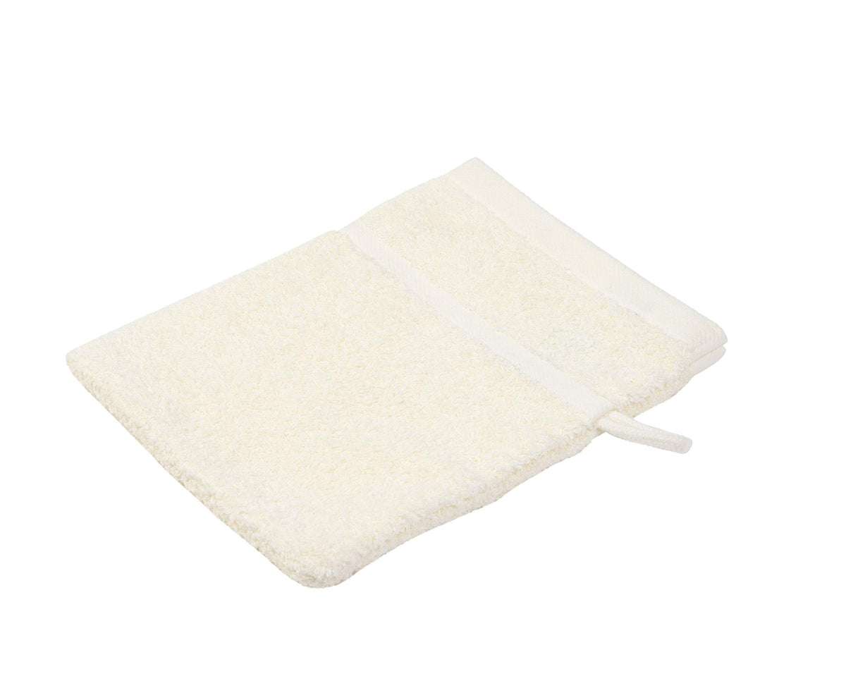 Gzze  Bath/Shower Glove/Mitt, Set of 4, Soft and Absorbent, 100% Cotton, 16 x 21 cm  Nature