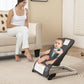 Baby Joy Baby Bouncer, Foldable Bouncer & Stationary Seat With 5-Point Safety Harness, Removable Fabric Cover, Portable Infant B