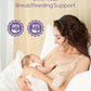 Nuliie 2Pcs Silicone Manual Breast Pump With Leak-Proof Lid & Suction Cup, 4Oz/120Ml Bpa-Free, Wearable Hand Pump Breastmilk, Br