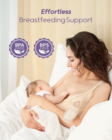 Nuliie 2Pcs Silicone Manual Breast Pump With Leak-Proof Lid & Suction Cup, 4Oz/120Ml Bpa-Free, Wearable Hand Pump Breastmilk, Br