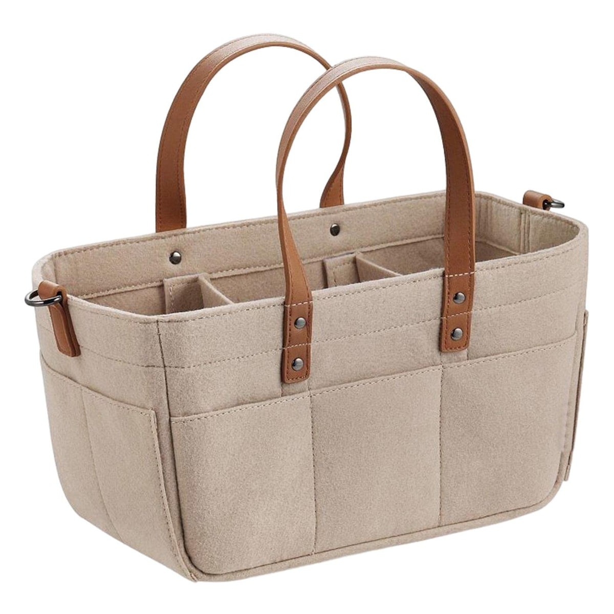 ATORSE Felt Fabric Baby Diaper Bag Lightweight Baby Products Organizer Compartment Khaki|Baby | Strollers & Accessories | Stroll