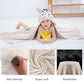 Michley Cartoon Hooded Baby Towel Unisex, Premium Soft Swimming Bathrobe Large Washcloths 27.5 ' X 47 ' For 0-7T (Zebra)