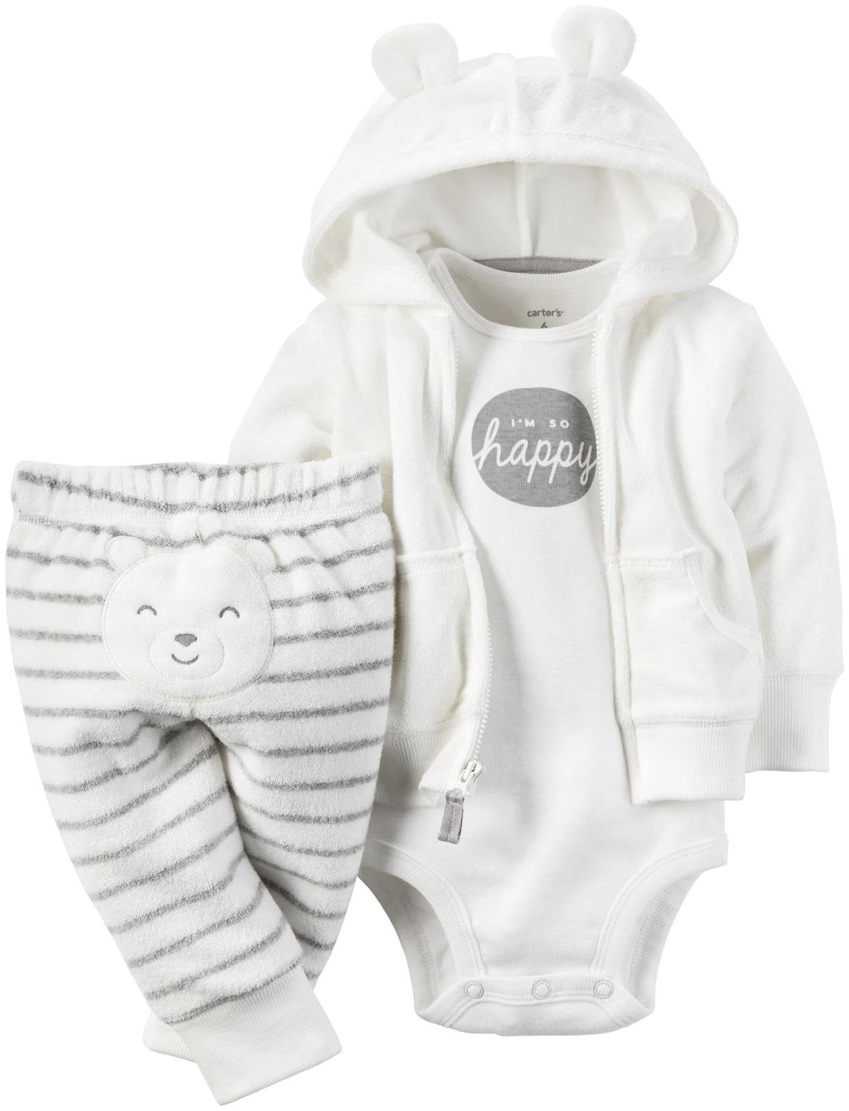 Carter'S Baby 3 Pc Sets 126G279, Heather, 12 Months