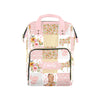 Noverbibi Custom Diaper Bag for Baby Customized Floral Horse Baby Bag Personalized Nursing Bags with Name Custom Name Mommy Dayp
