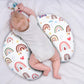 Hnhuaming Rainbow Nursing Pillow Cover, Breastfeeding Pillow Slipcover For Baby Girls/Boys, Soft Snug Fits On Newborn Feeding Pi