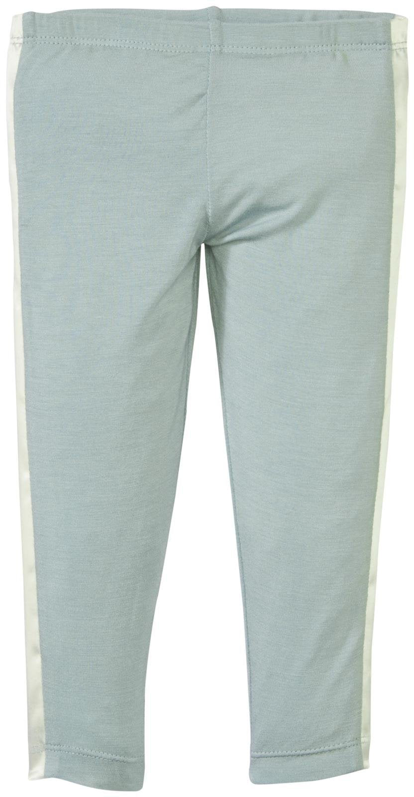 Kickee Pants Baby Girls' Leggings With Ribbon Stripe, Jade, 3-6 Months