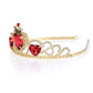 Queen Of Heart Crown Evie Descendants 3 Crown Halloween Costume Headdress Queen Of Hearts Gold Tiara For Kids Girls Women