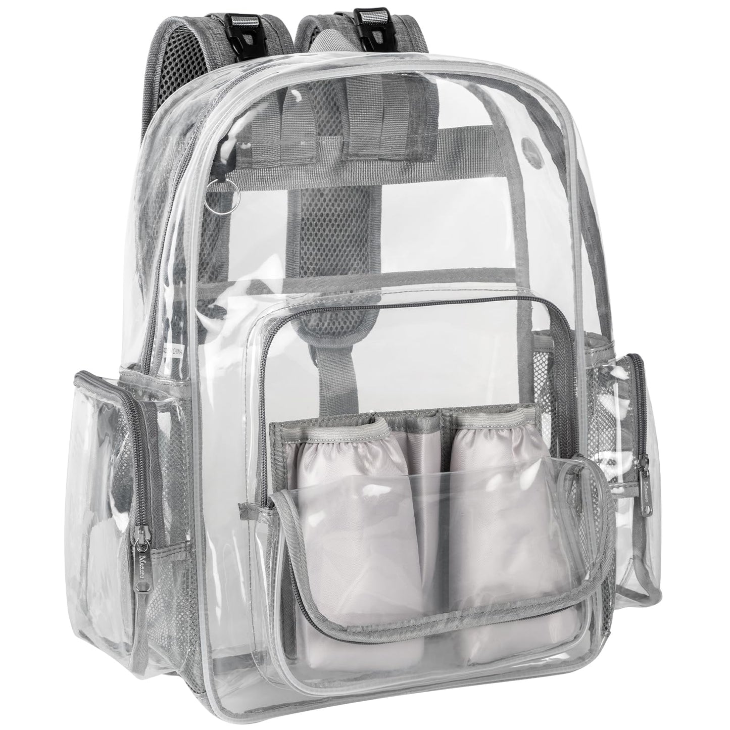 Mancro Diaper Bag Backpack, Clear Baby Bag Heavy Duty Transparent Backpack For Girls Boys, Multifunction Large Travel Backpack M