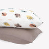 Little Unicorn Standard Pillowcase 2 Pack | Super Soft & Breathable Muslin Fabric | Snug Envelope Closure (Watercolor Critters)