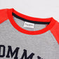 Gotend Mommy'S Mvp Boys Long Sleeve Clothing Set Baby T-Shirt+Pants Outfits,Orange, 5-6Y
