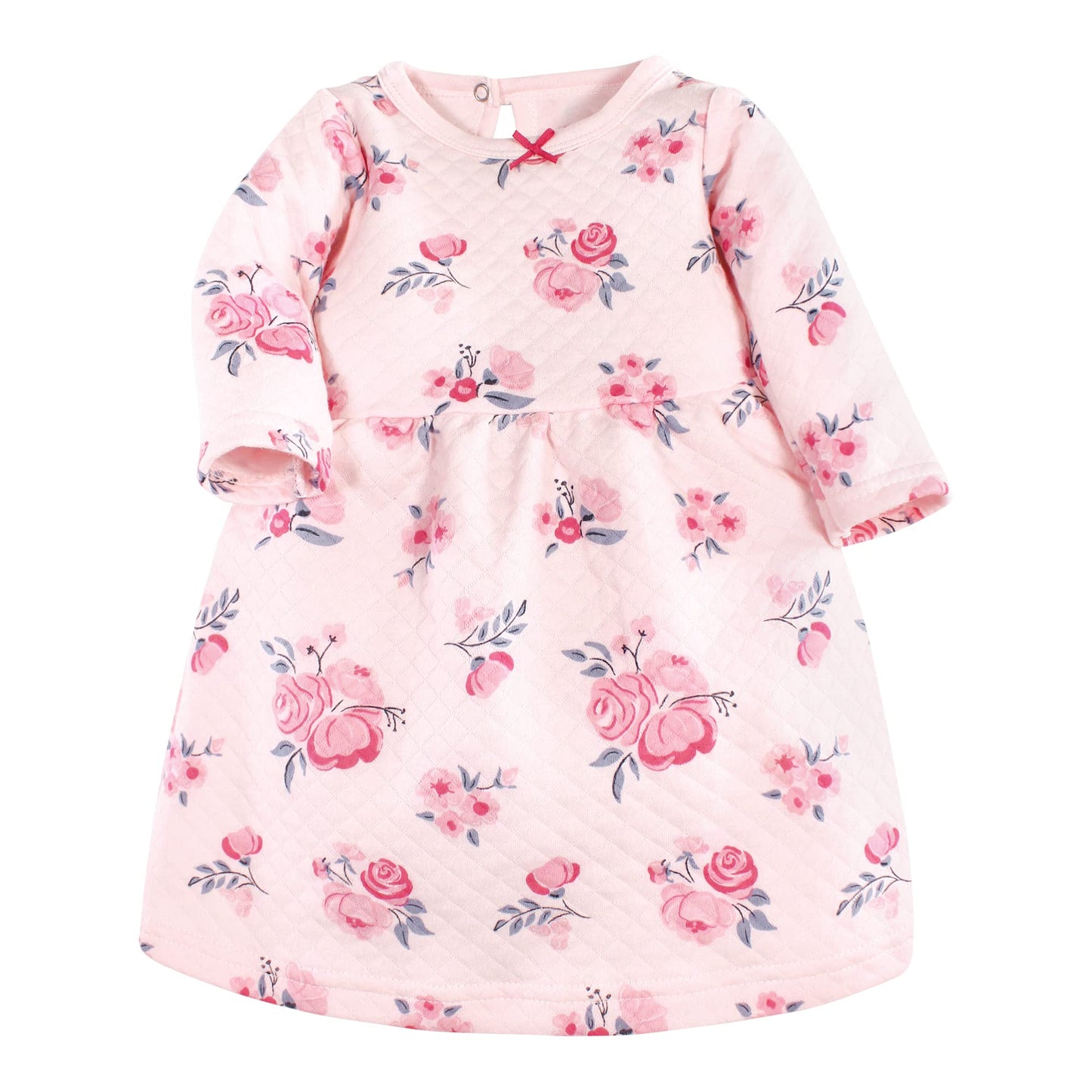 Hudson Baby Girls' Cotton Dresses, Pink And Navy Floral, 18-24 Months