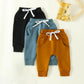Yoawdats Baby Boys' Classic Fit 3-Pack Jogger Pants - Knit Elastic Waist Toddler Multipacks Long Pants