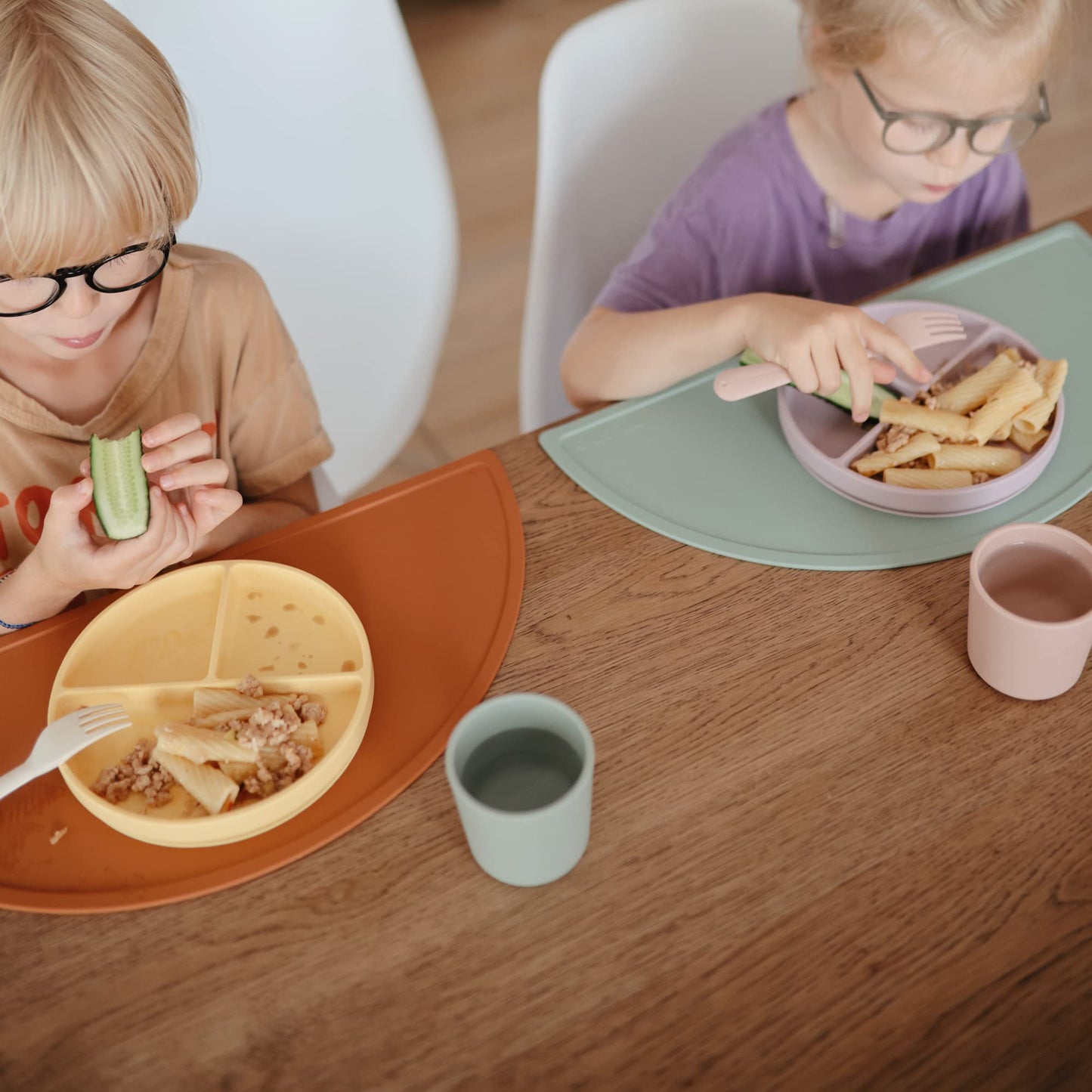 Mushie Dinnerware Cups For Kids | Made In Denmark, Set Of 2 (Sage)