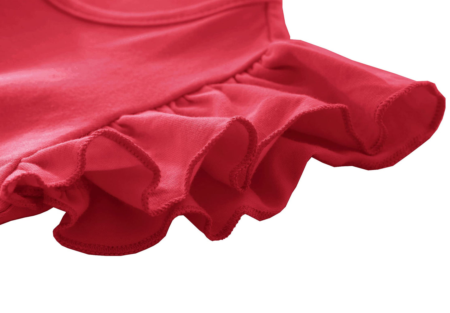 Twkioue Toddler Baby Girl Tutu Tulle Dress Ruffled Sleeve Fluffy Sundress 817 Red 110