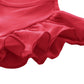 Twkioue Toddler Baby Girl Tutu Tulle Dress Ruffled Sleeve Fluffy Sundress 817 Red 90