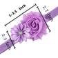 Qandsweet Baby Girl Headbands With Polygonal Flower Inlay Rhinestone For Photography (10 Pack)