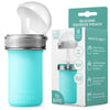 Mason Bottle 8Oz Silicone Squeeze Pouch With Straw - Reusable Baby Food And Snack Pouch For Toddlers - Soft Food And Liquid Bott