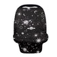 Biyejit Galaxy Planets Multi-use Baby Car Seat Cover, Breathable Nursing Cover, High Stretchy Infant Carseat Canopy, Stroller Co