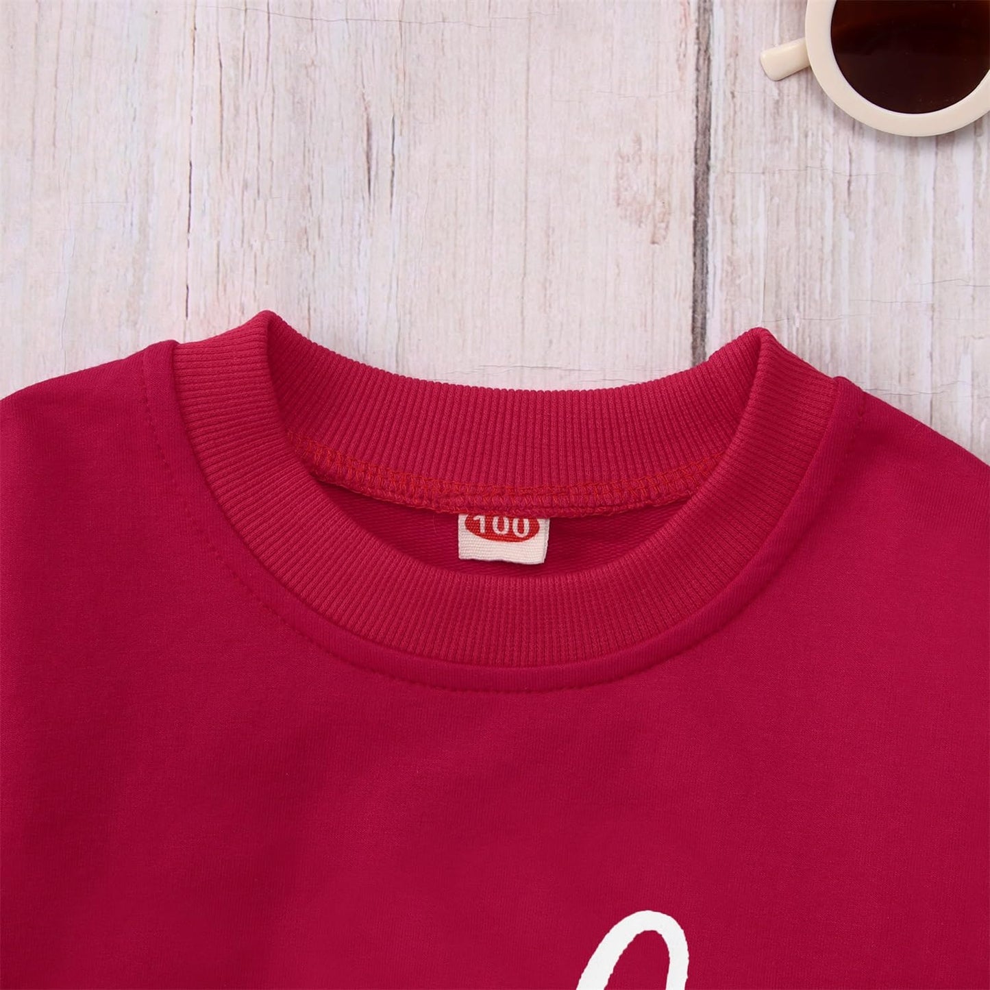 Modntoga Mommy And Me Valentine'S Day Crewneck Sweatshirt Love Heart Graphic Tops Long Sleeve Pullover Family Matching Outfit (R