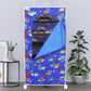 FLIPZON Multipurpose 6 Shelve Baby Wardrobe, (Fabric Shelves)- Blue